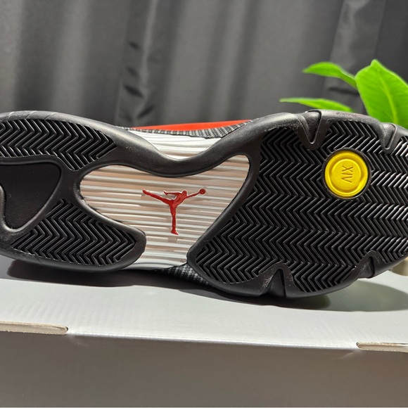 Jordan 14 Ferrari Red and Black Sneakers - Picture 5 of 8